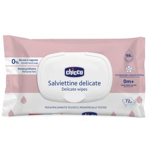 دستمال مرطوب درب دار 72 عددی با عصاره گل ختمی چیکو Chicco